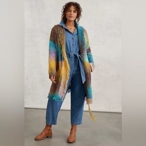 Anthropologie Greylin Natalia Fringed Cardigan M